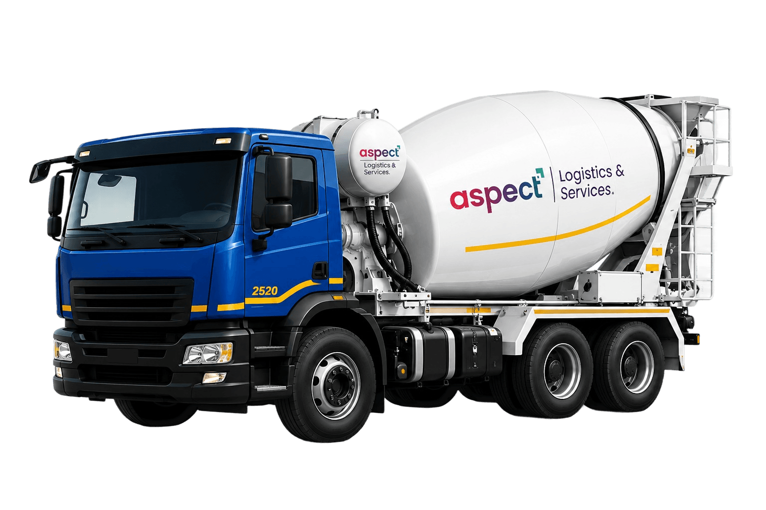 Aspect Logistics Modern Commercial Freight Truck and Logistics Fleet